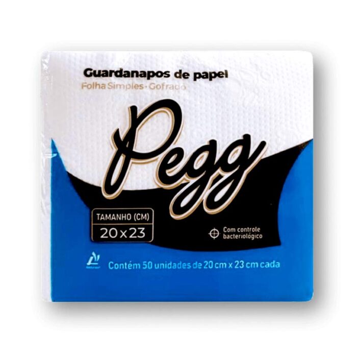 GUARDANAPO PEGG CELULOSE 30X33 36 PCT X 50 FOLHAS