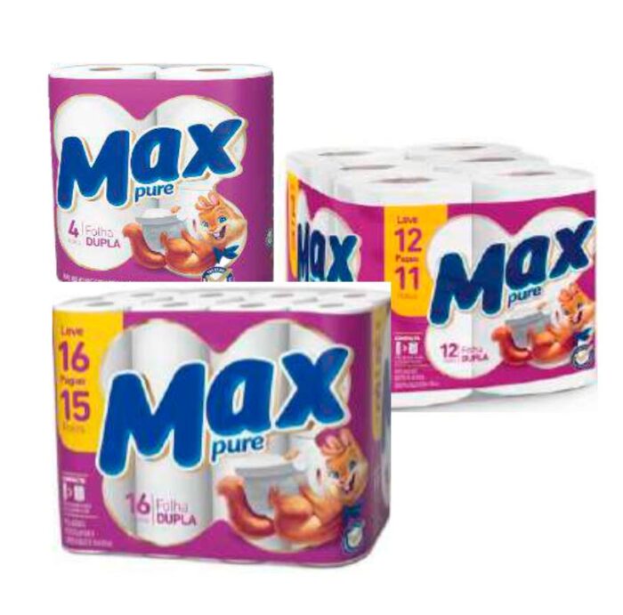 PAPEL HIG. MAX PURE F. DUPLA 12X30METROS