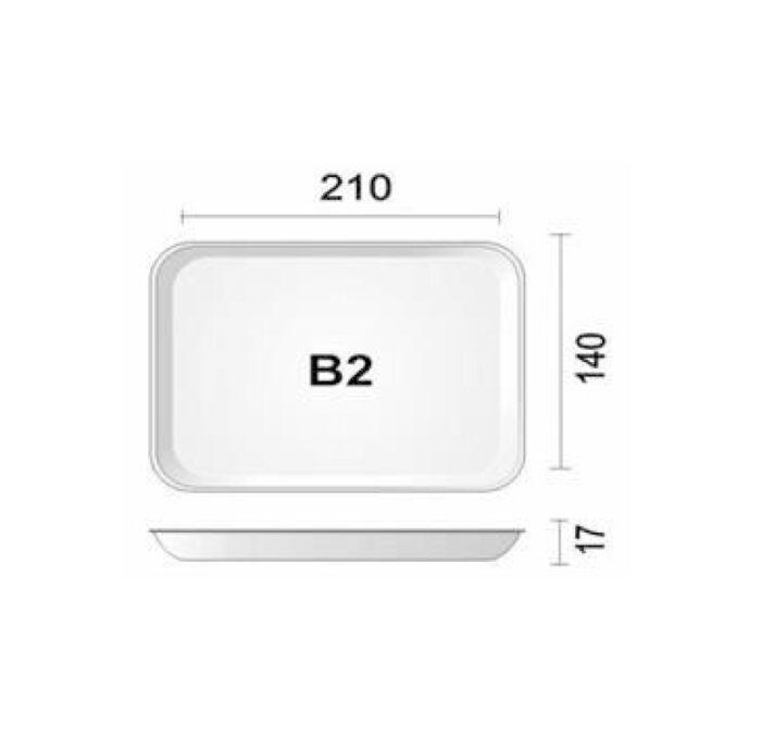 SPUMAPAC BANDEJA B2 RASA C/400