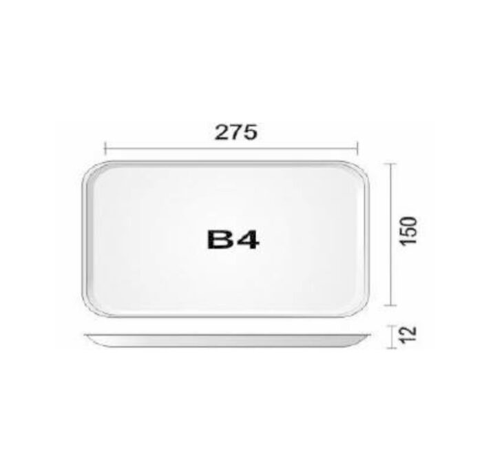 SPUMAPAC BANDEJA B4 RASA C/400